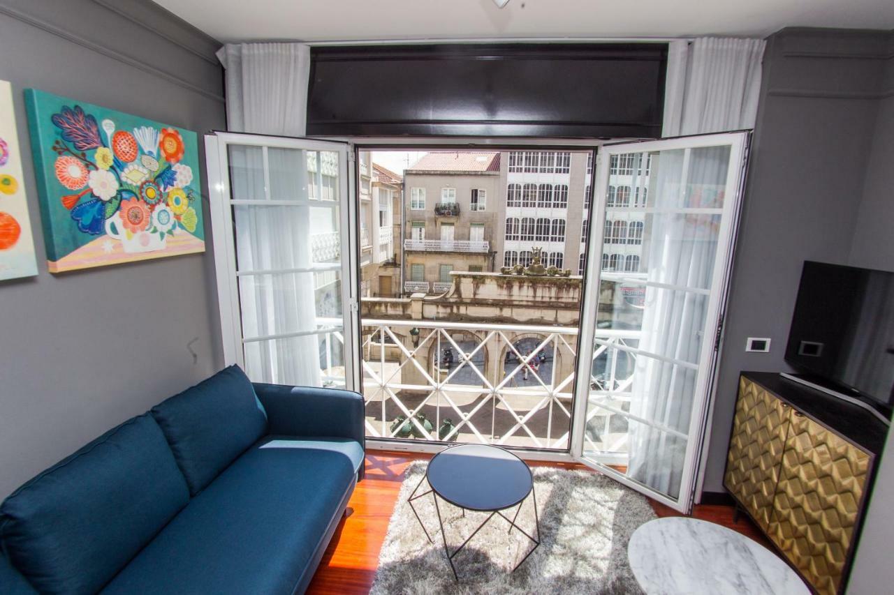 Suite De Lujo-Centro Kilometro 0-Parking Vigo Kültér fotó